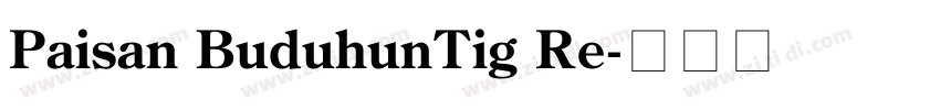Paisan BuduhunTig Re字体转换